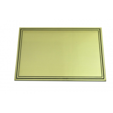 Plaque Double Filet Or (carton de 100)